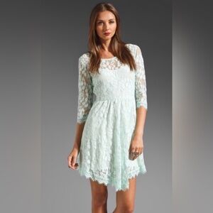 Free People | Floral Mesh Lace Dress